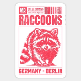 the raccoons of Berlin City Sticker